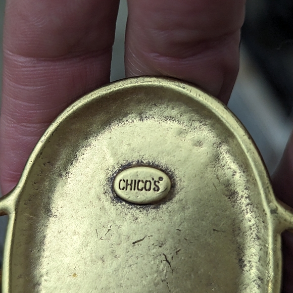 Chico's Antique Gold Tone Embellished Belt - Picture 5 of 6